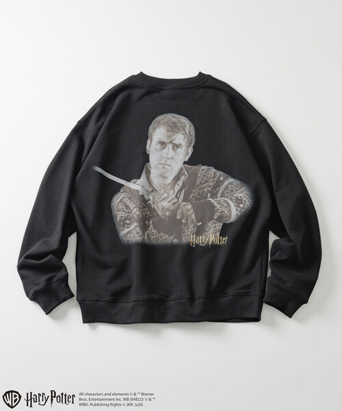 FREAK'S STORE（フリークスストア）の「Harry Potter/ハリー・ポッター ネビル・ロングボトム バックプリント クルーネックスウェット（スウェット・メンズ・ブラック/ライトグレー・MEDIUM/LARGE）」の12枚目の写真