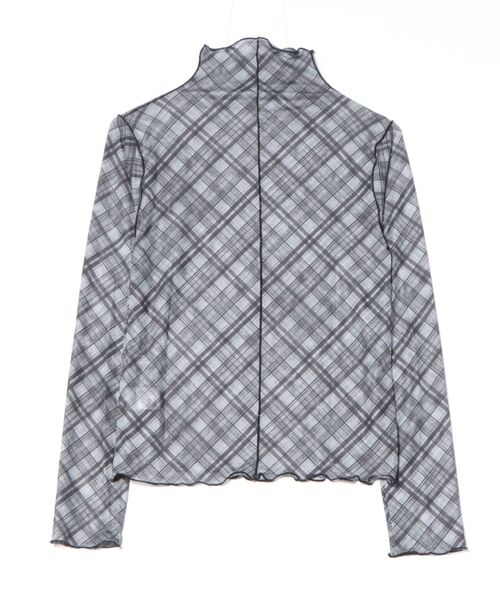 nouvellemoi(ヌーベルモイ)の「バイヤスチェックシアートップス(その他トップス・レディース・ブラック/ブラウン・M)」の4枚目の写真