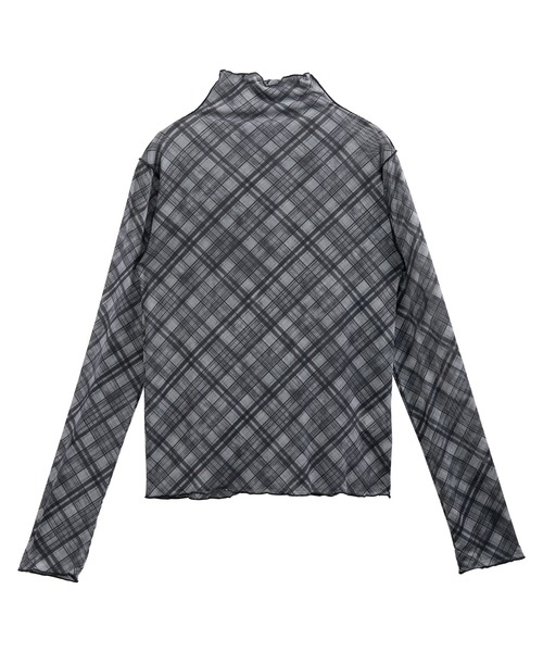 nouvellemoi(ヌーベルモイ)の「バイヤスチェックシアートップス(その他トップス・レディース・ブラック/ブラウン・M)」の3枚目の写真
