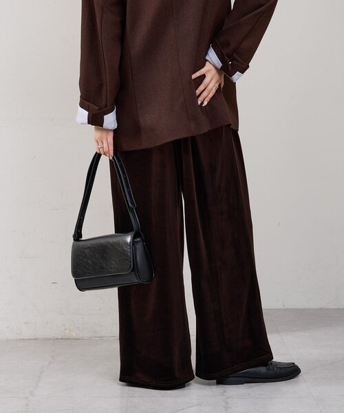 mystic(ミスティック)の「ベロアフリルオールインワン(サロペット/オーバーオール・レディース・ブラック/ブラウン・FREE)」の18枚目の写真