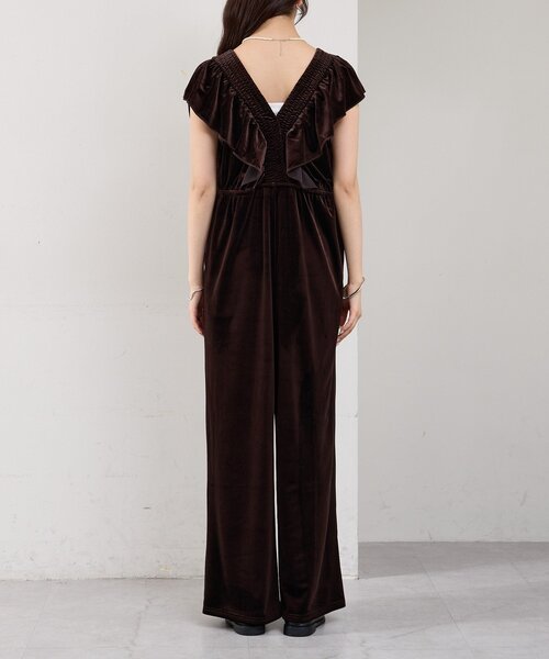 mystic(ミスティック)の「ベロアフリルオールインワン(サロペット/オーバーオール・レディース・ブラック/ブラウン・FREE)」の21枚目の写真