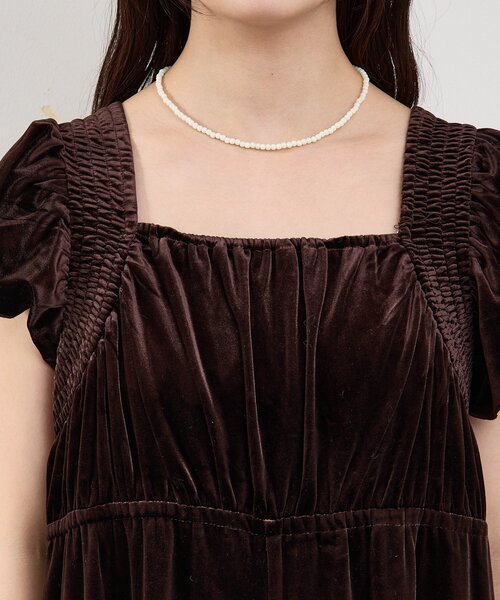 mystic(ミスティック)の「ベロアフリルオールインワン(サロペット/オーバーオール・レディース・ブラック/ブラウン・FREE)」の22枚目の写真