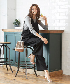 イージーケア ストレートジャンパースカート（サロペット