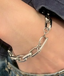 BENUSTA（ベヌスタ）の「A'GEM/9 × .kom 『BENUSTA/べヌスタ』Heavy Link Design Bracelet/ヘビーリンクデザインブレスレット（ブレスレット）」