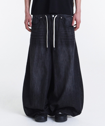 SUMMER VACATION BALLOON PANTS (WASHED GREY)