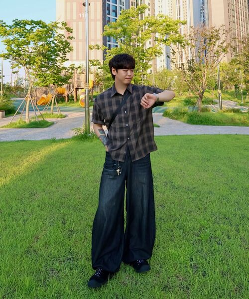 KICHUL(キチョル)の「SUMMER VACATION BALLOON PANTS (WASHED GREY)(デニムパンツ・メンズ・その他・LARGE/MEDIUM/SMALL/X-SMALL)」の7枚目の写真