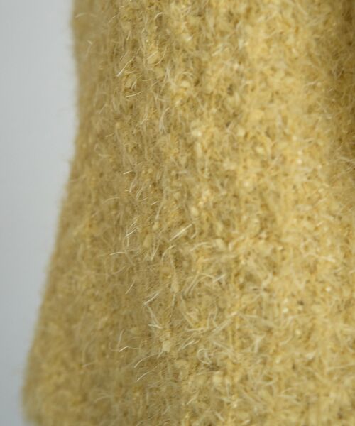 YECCA VECCA（イェッカヴェッカ）の「フェザーモールニット（ニット/セーター・レディース・ブルー/アイボリー/イエロー・FREE）」の11枚目の写真