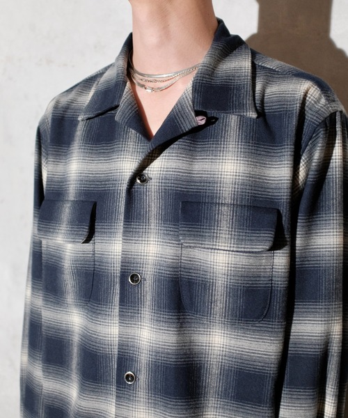セール】TOWN CRAFT タウンクラフト / 50S W-FLAP LOOP COLLAR SHIRT