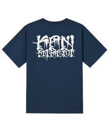 KTN0183 ダークレタリング 半袖Tシャツ ネイビー