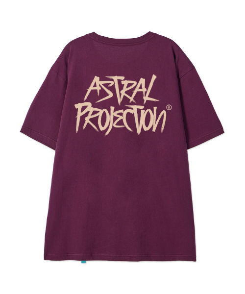 ASTRAL PROJECTION（アストラルプロジェクション）の「[グラフィティ]コットンルーズフィット半袖Tシャツ_プラムパープル（Tシャツ/カットソー・メンズ・その他・LARGE/MEDIUM/X-LARGE/XX-LARGE）」の3枚目の写真