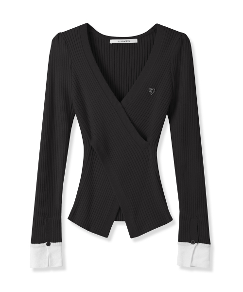 Vivacious(ビバシャス)の「Liana Warp Puff Knit - 6COL(ニット/セーター・レディース・グレー/ベージュ/ブラック/ピンク/ブルー/アイボリー・FREE)」の15枚目の写真