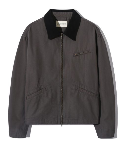 BASEMOMENT(ベースモーメント)の「プリーツダイングワークジャケットセージグレー(その他アウター・メンズ・その他・MEDIUM/LARGE)」の1枚目の写真