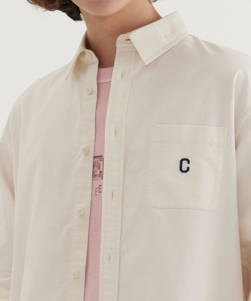 COVERNAT(カバーナット)の「Cロゴダイングオックスフォードシャツアイボリー(シャツ/ブラウス・レディース・その他・X-LARGE/XX-LARGE/X-SMALL/SMALL/MEDIUM/LARGE)」の7枚目の写真