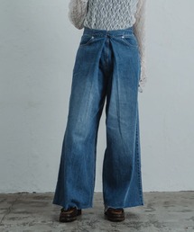 merrylatte | front hook wide denim pants(デニムパンツ)