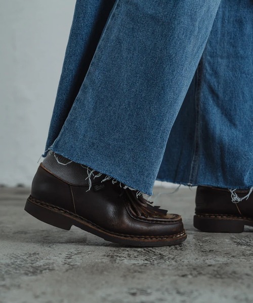 merrylatte（メリーラテ）の「front hook wide denim pants（デニムパンツ・レディース・ブルー/インディゴブルー・S/M）」の20枚目の写真