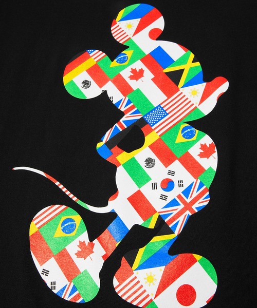 HUF（ハフ）の「DISNEY | HUF MICKEY WORLD TOUR SILHOUETTE TEE（Tシャツ/カットソー・メンズ・ブラック・XXL/XL/L/M/S）」の4枚目の写真