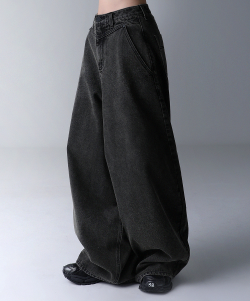 ZENDUST(ジェンダスト)の「Rothen Wide Denim Pants VINTAGE BLUE(デニムパンツ・レディース・ブルー・X-SMALL/SMALL/MEDIUM/LARGE/XX-SMALL)」の5枚目の写真