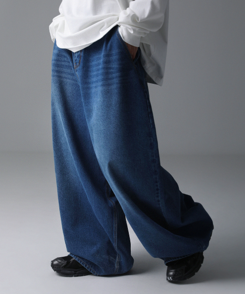 ZENDUST(ジェンダスト)の「Rothen Wide Denim Pants VINTAGE BLUE(デニムパンツ・レディース・ブルー・X-SMALL/SMALL/MEDIUM/LARGE/XX-SMALL)」の7枚目の写真