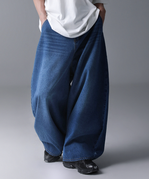 ZENDUST(ジェンダスト)の「Rothen Wide Denim Pants VINTAGE BLUE(デニムパンツ・レディース・ブルー・X-SMALL/SMALL/MEDIUM/LARGE/XX-SMALL)」の8枚目の写真