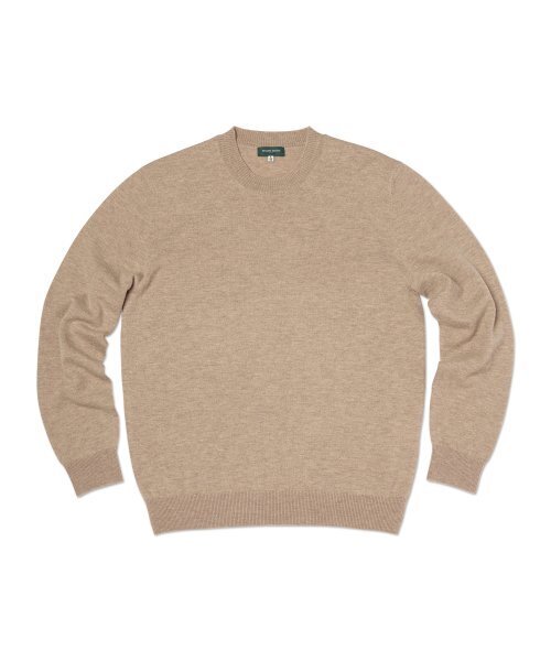 PRODESHIRT(プロデシャツ)の「ボルドーソフトクルーネックニット(ベージュ)(ニット/セーター・メンズ・その他・MEDIUM/LARGE/X-LARGE)」の1枚目の写真