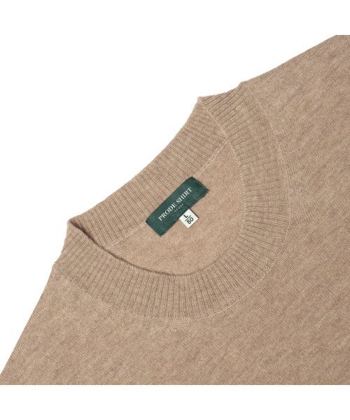 PRODESHIRT(プロデシャツ)の「ボルドーソフトクルーネックニット(ベージュ)(ニット/セーター・メンズ・その他・MEDIUM/LARGE/X-LARGE)」の2枚目の写真