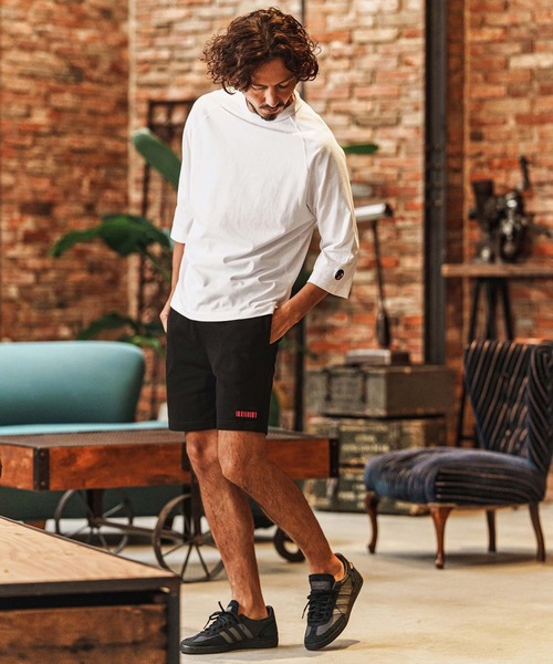 felkod(フィルコッド)の「mlt5515-F Patch Cut sew ラグランスリーブTシャツ(F26S270)(Tシャツ/カットソー・メンズ・ホワイト/ブラック/サンドベージュ・S/M/L/XL)」の8枚目の写真