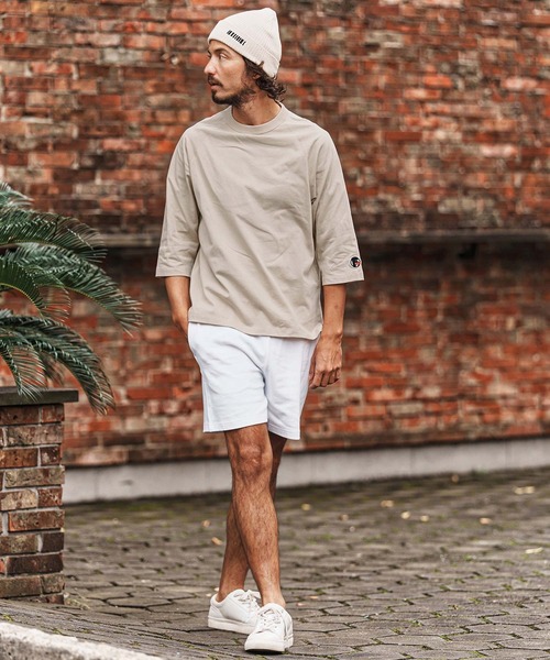 felkod(フィルコッド)の「mlt5515-F Patch Cut sew ラグランスリーブTシャツ(F26S270)(Tシャツ/カットソー・メンズ・ホワイト/ブラック/サンドベージュ・S/M/L/XL)」の12枚目の写真
