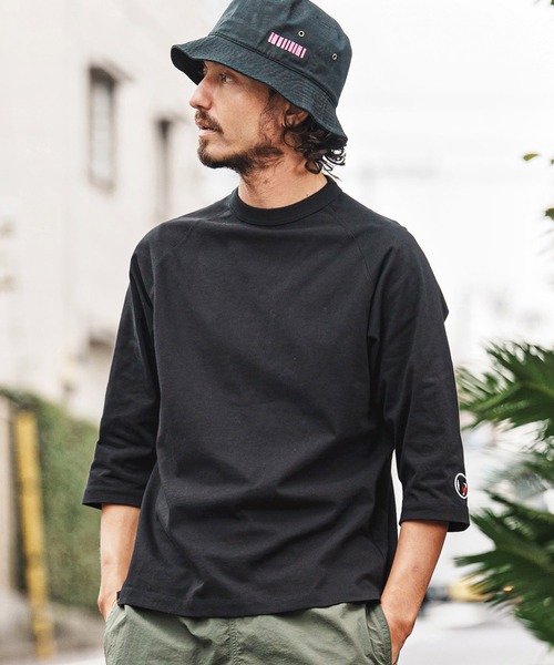 felkod(フィルコッド)の「mlt5515-F Patch Cut sew ラグランスリーブTシャツ(F26S270)(Tシャツ/カットソー・メンズ・ホワイト/ブラック/サンドベージュ・S/M/L/XL)」の15枚目の写真
