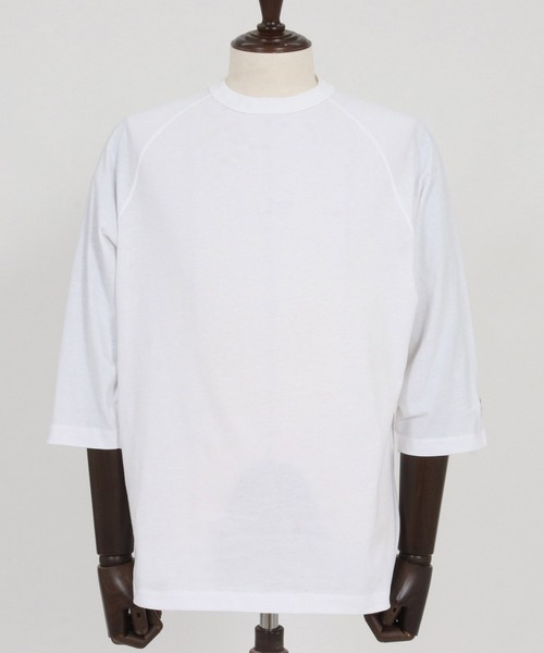 felkod(フィルコッド)の「mlt5515-F Patch Cut sew ラグランスリーブTシャツ(F26S270)(Tシャツ/カットソー・メンズ・ホワイト/ブラック/サンドベージュ・S/M/L/XL)」の21枚目の写真