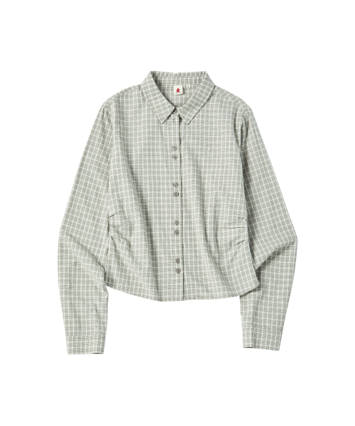 COMONINOZ（コモニノズ）の「W DOUBLE BUTTON SHIRT [LIGHT GRAY]（シャツ/ブラウス・レディース・ライトグレー・FREE）」の2枚目の写真