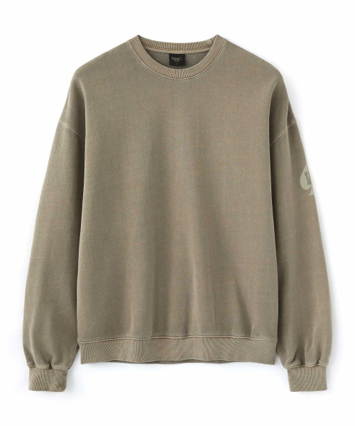 WMC(ダブリューエムシー)の「ピグメントマンツーマン_BROWN(スウェット・メンズ・ブラウン・SMALL/MEDIUM/LARGE)」の2枚目の写真