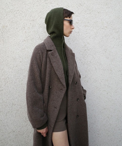 CLANE（クラネ）の「SHORT KNIT HOODIE（ニット/セーター・レディース・アイボリー/カーキ・1/2）」の11枚目の写真