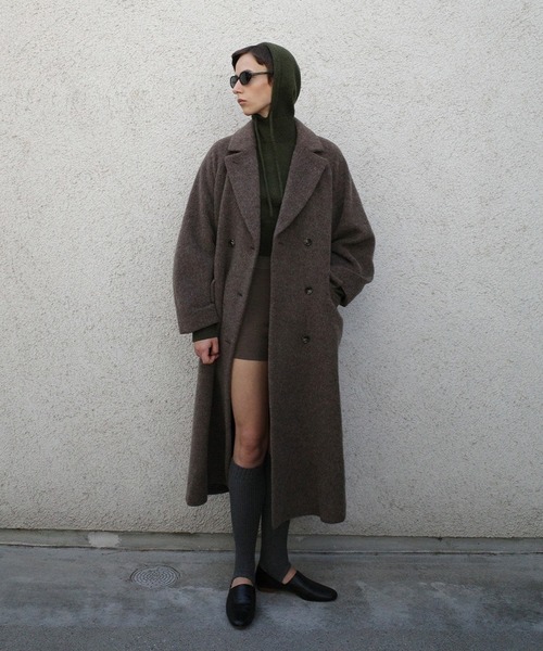 CLANE（クラネ）の「SHORT KNIT HOODIE（ニット/セーター・レディース・アイボリー/カーキ・1/2）」の13枚目の写真