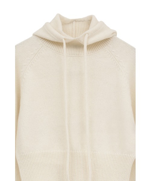 CLANE（クラネ）の「SHORT KNIT HOODIE（ニット/セーター・レディース・アイボリー/カーキ・1/2）」の16枚目の写真