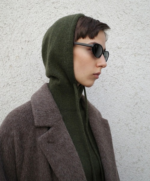 トップス short knit hoodie CLANE size2 CLANE/クラネ】SHORT KNIT HOODIE/ショートニットフーディ（ニット