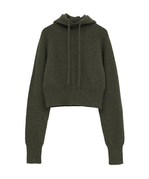 【clane】SHORT KNIT HOODIE セール】SHORT KNIT HOODIE（ニット/セーター）｜CLANE（クラネ）の