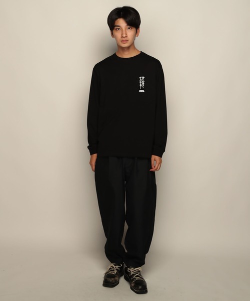 YEN TOWN MARKET(イェンタウンマーケット)の「【SAMURAI CHAMPLOO】Samurai who smells ロングスリーブTEE(Tシャツ/カットソー・メンズ・ブラック/ホワイト・XL/L/M)」の3枚目の写真