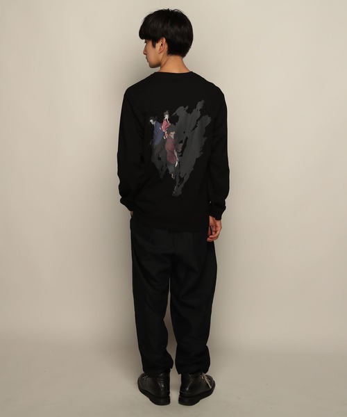 YEN TOWN MARKET(イェンタウンマーケット)の「【SAMURAI CHAMPLOO】Samurai who smells ロングスリーブTEE(Tシャツ/カットソー・メンズ・ブラック/ホワイト・XL/L/M)」の4枚目の写真