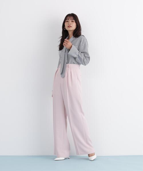 PINKY&DIANNE(ピンキーアンドダイアン)の「◆ストライプタイネックシャツ(シャツ/ブラウス・レディース・ブラック系その他/ピンク系その他・38)」の17枚目の写真