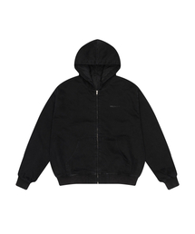 UNLOADER（アンローダー）の「ピグメントサンドウォッシングフードジップアップ[ブラック]（パーカー）」