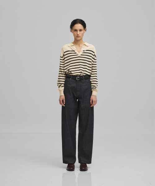 ANOTHER OFFICE WOMEN(アナザー オフィス ウーマン)の「w. Heritage Kuroki Denim Pants (Indigo)(デニムパンツ・レディース・その他・36/34)」の1枚目の写真