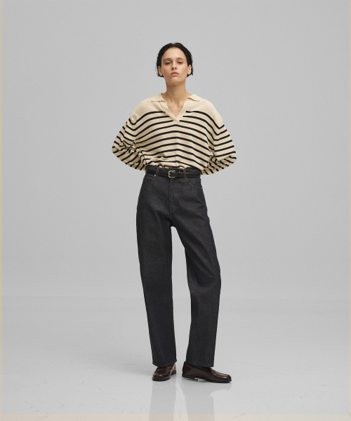 ANOTHER OFFICE WOMEN(アナザー オフィス ウーマン)の「w. Heritage Kuroki Denim Pants (Indigo)(デニムパンツ・レディース・その他・36/34)」の4枚目の写真