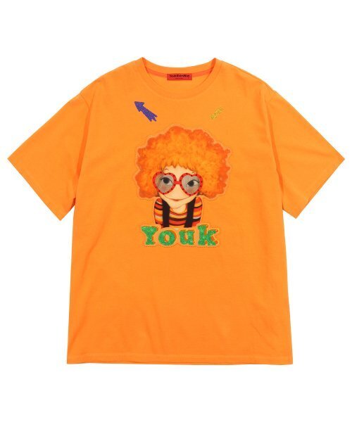 YOUK SHIM WON（ユクシムウォン）の「カラフルTシャツ F オレンジサニー（Tシャツ/カットソー・レディース・その他・FREE）」の2枚目の写真