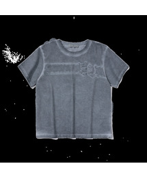 EPISODE UNTITLED（エピソードアンタイトルド）の「LUNA WASHED SIGNATURE APPLIQUE T-SHIRT_BLUE GREY（Tシャツ/カットソー）」