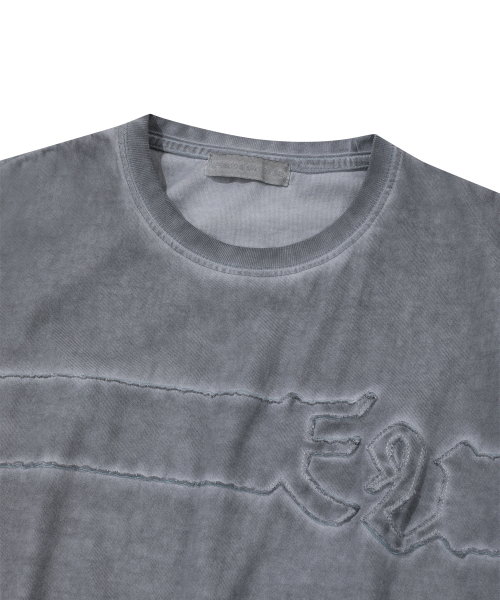 EPISODE UNTITLED（エピソードアンタイトルド）の「LUNA WASHED SIGNATURE APPLIQUE T-SHIRT_BLUE GREY（Tシャツ/カットソー・レディース・その他・2/3）」の3枚目の写真