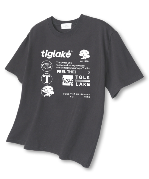 TI.GLAKE(ティーグレイク)の「エレメント オーバーサイズ 半袖Tシャツ ダークグレー(Tシャツ/カットソー・メンズ・その他・LARGE/X-LARGE/XX-LARGE)」の1枚目の写真