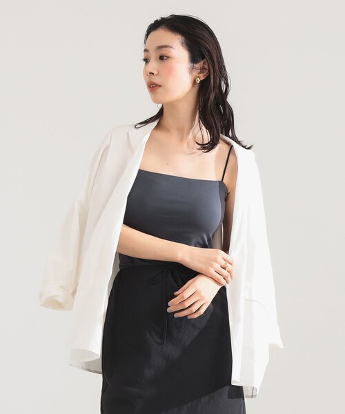 Demi-Luxe BEAMS(デミルクス ビームス)の「レーヨン 天竺 カップ付きキャミソール(キャミソール・レディース・チャコールグレー/ブラック/カーキ・ONE SIZE)」の7枚目の写真