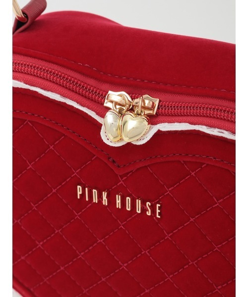 PINK HOUSE(ピンクハウス)の「ハート型ベロアバッグ(ハンドバッグ・レディース・ブラック/ピンク/レッド・フリー)」の18枚目の写真