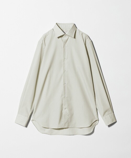 UNITED ARROWS（ユナイテッドアローズ）の「イージーケア AG キャンディーストライプ セミワイドカラーシャツ ー抗菌防臭ー（シャツ/ブラウス・メンズ・ライム・41cm/39cm/38cm/40cm）」の2枚目の写真