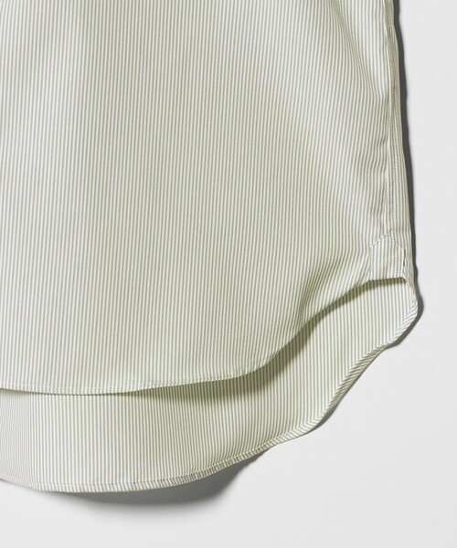 UNITED ARROWS（ユナイテッドアローズ）の「イージーケア AG キャンディーストライプ セミワイドカラーシャツ ー抗菌防臭ー（シャツ/ブラウス・メンズ・ライム・41cm/39cm/38cm/40cm）」の6枚目の写真